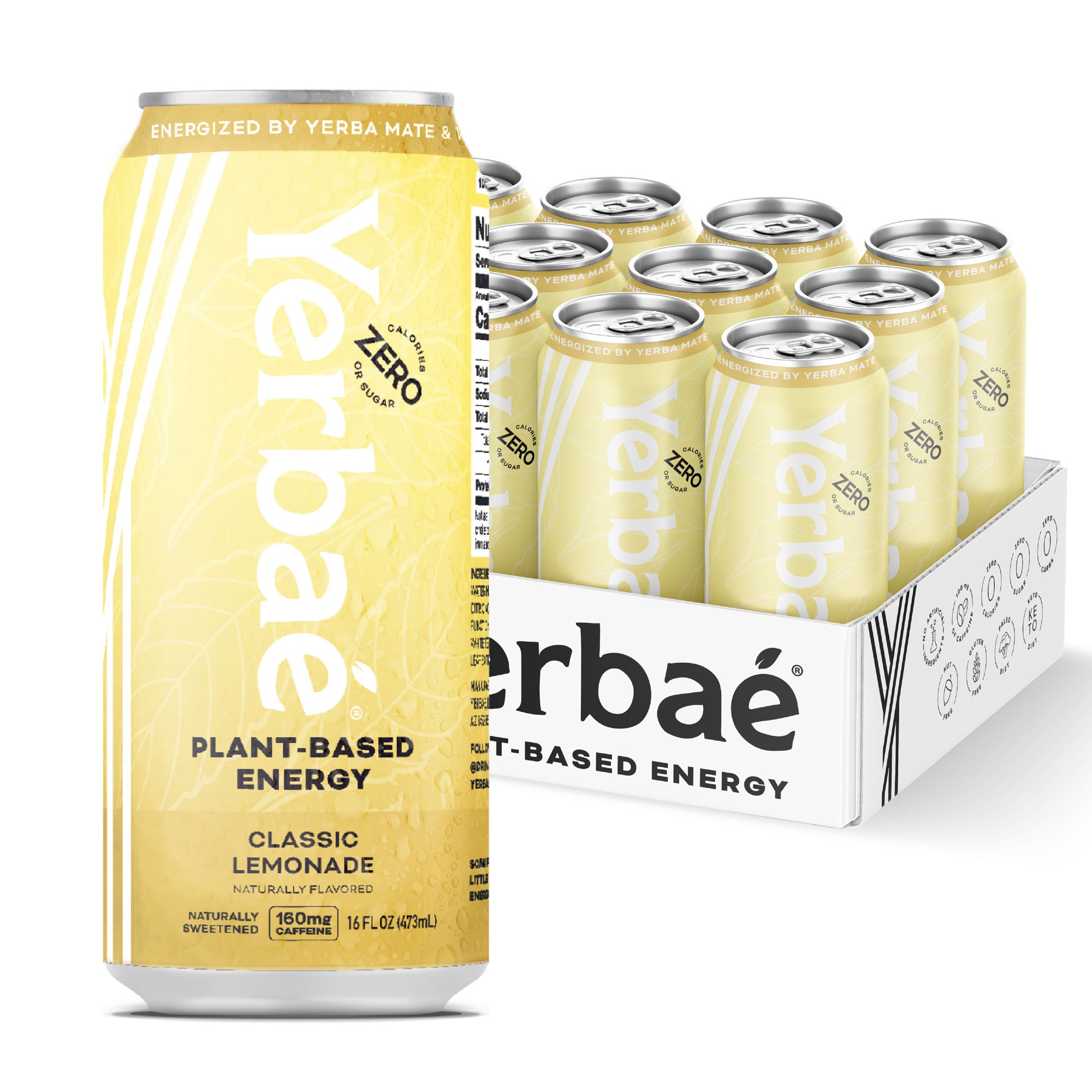 Lemonade & Tea Yerba Mate Drink, Natural Caffeine